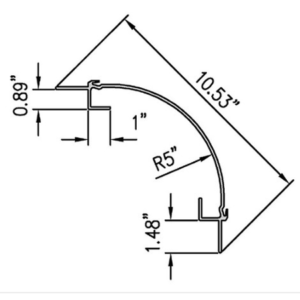 Corner Post 115.51"