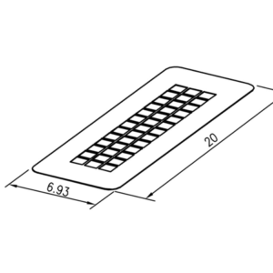 Front Vent Screen, Stainless Steel